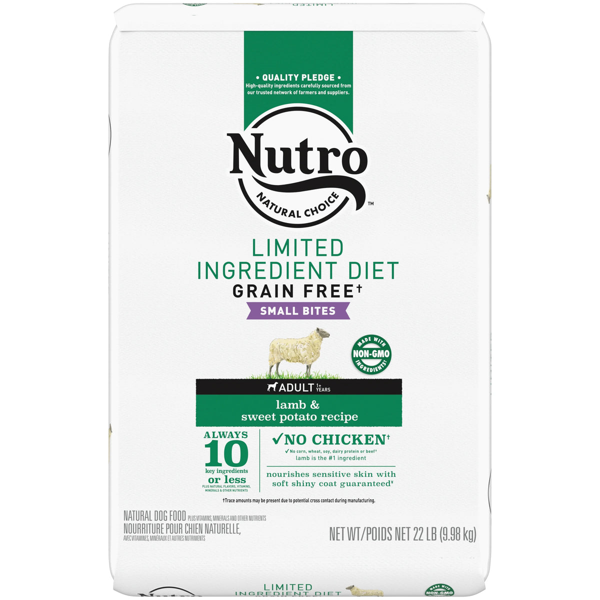 Limited Ingredient Diet Adult Dry Dog Food, Lamb & Sweet Potato, 22 Lb. Bag M8723