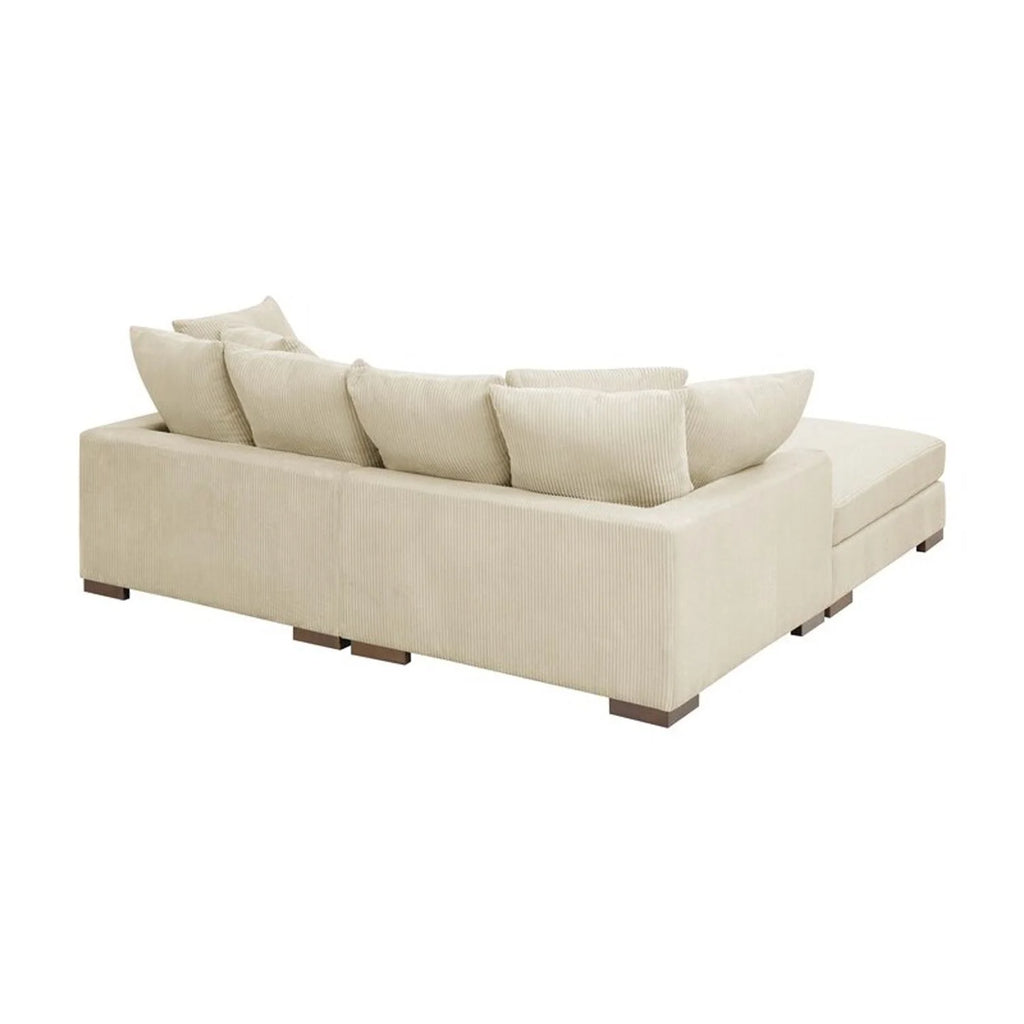 Corduroy Upholstered Sectional M659