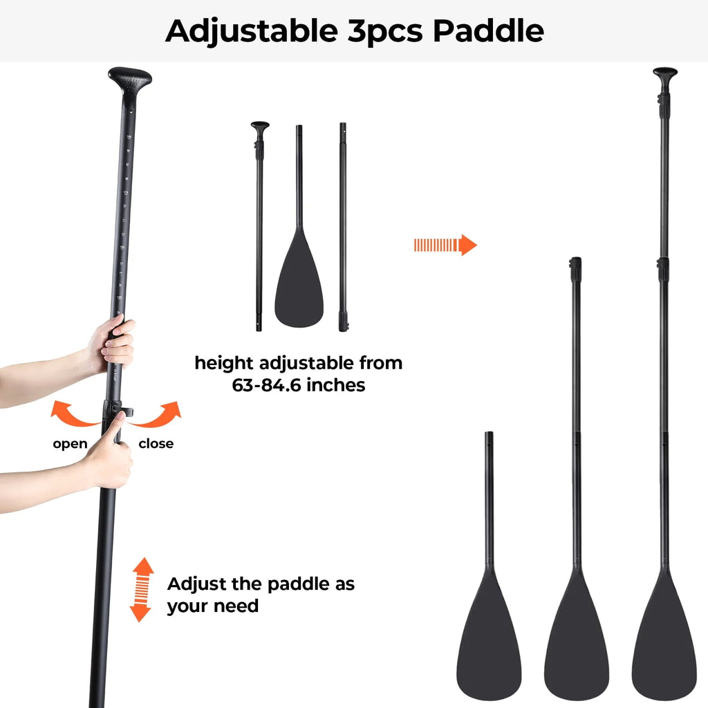 10' Inflatable Stand Up Paddle Board with Paddle, Leash, Pump & Backpack L55113