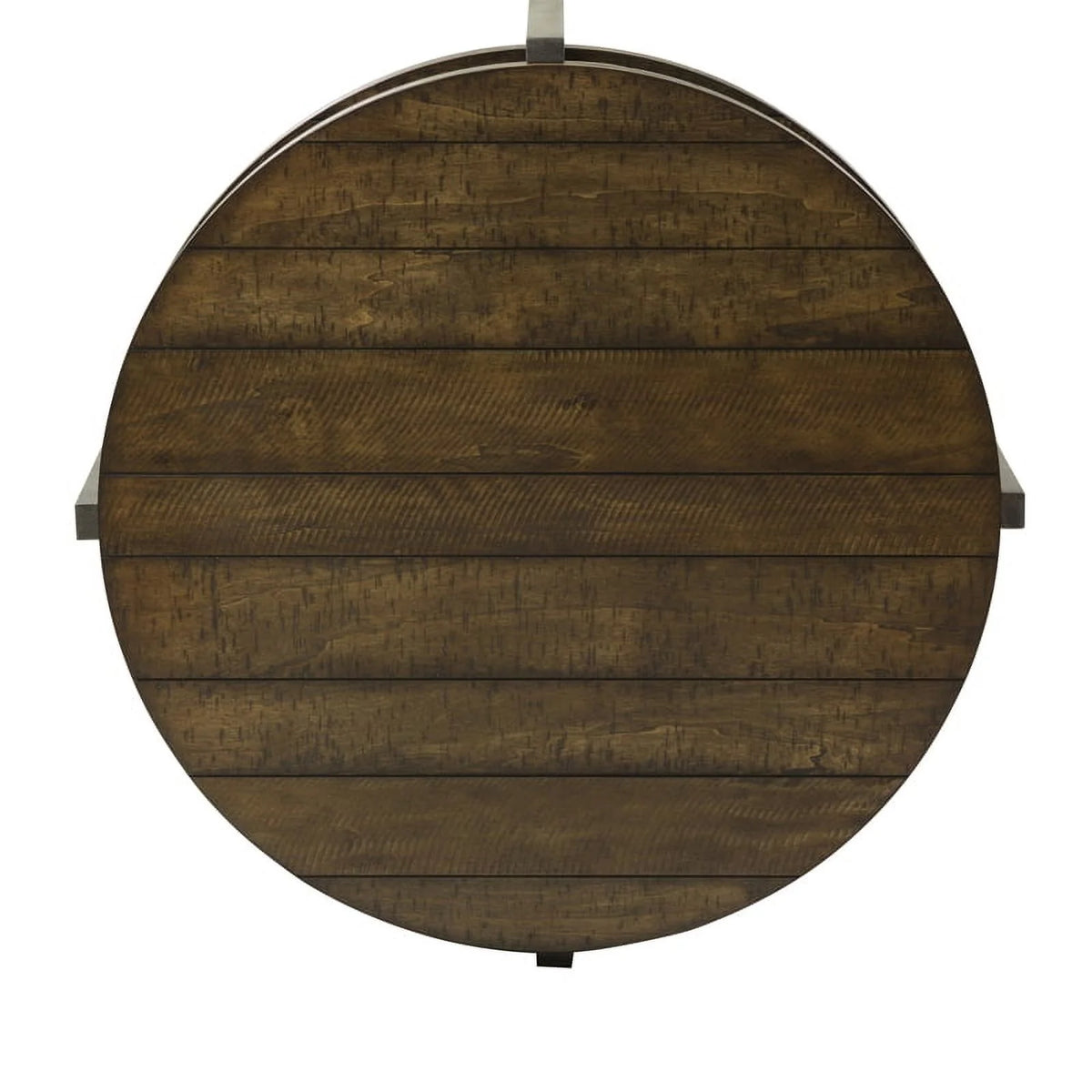 Brown Wood Round Cocktail Table Y16080