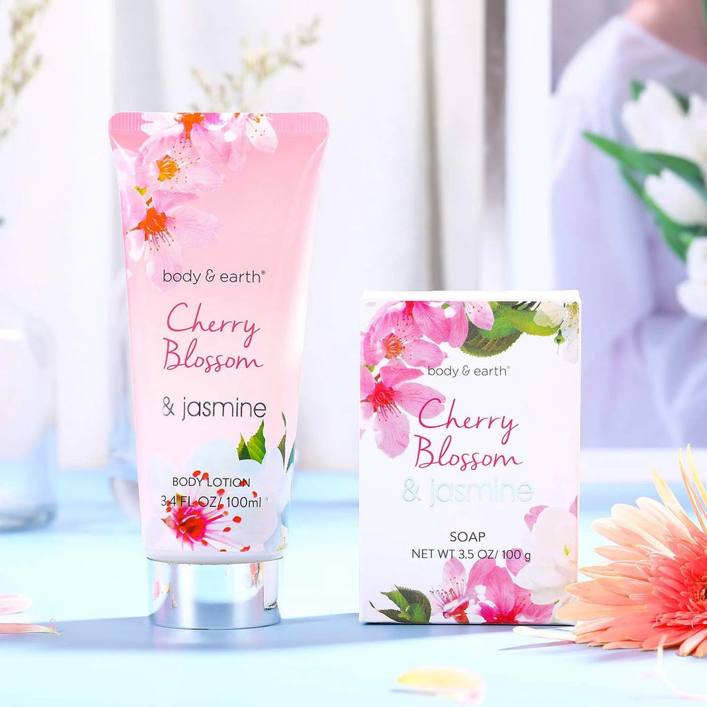 8 Pcs Cherry Blossom & Jasmine Spa Gift Sets L3405