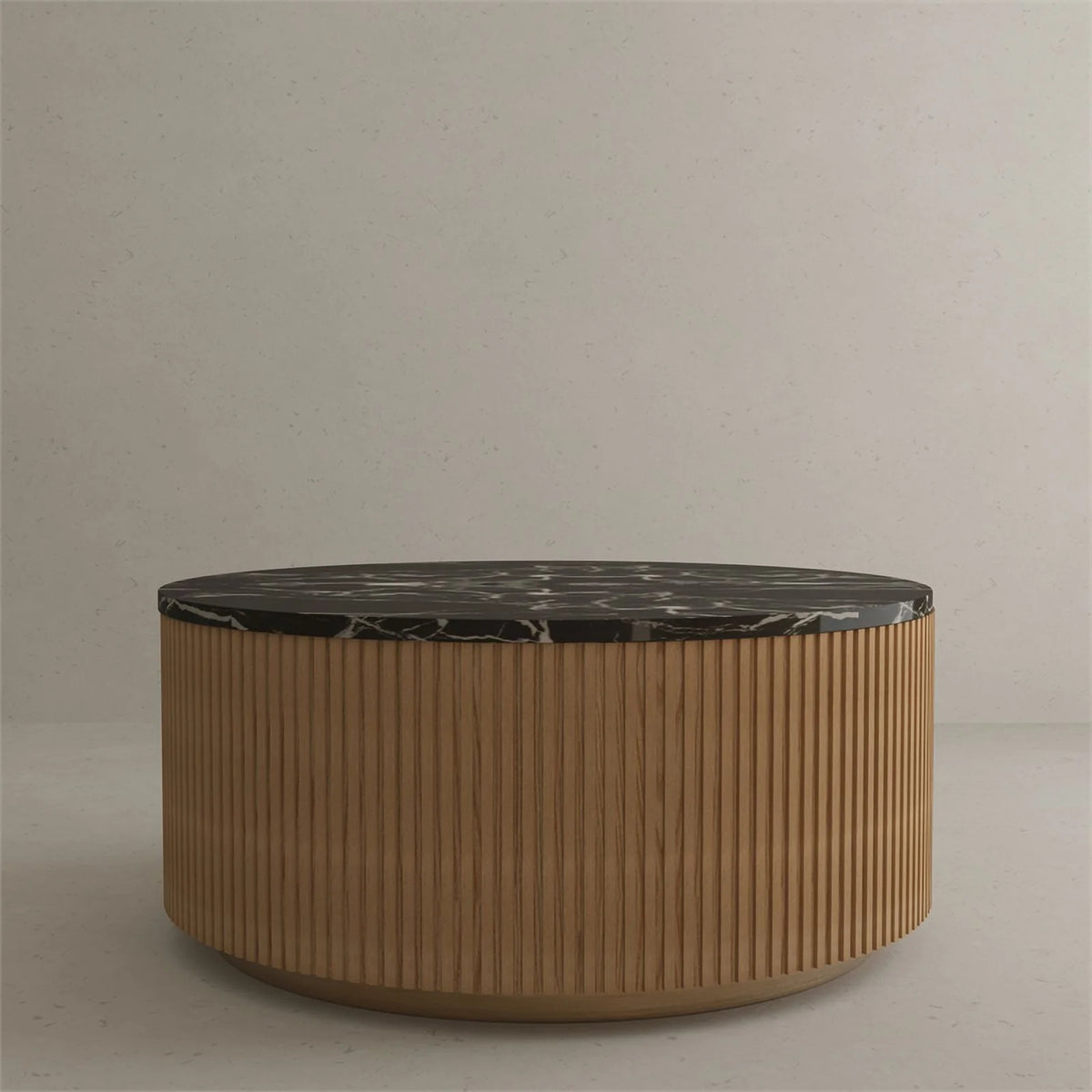 Black Faux Marble Wood Coffee Table Q467