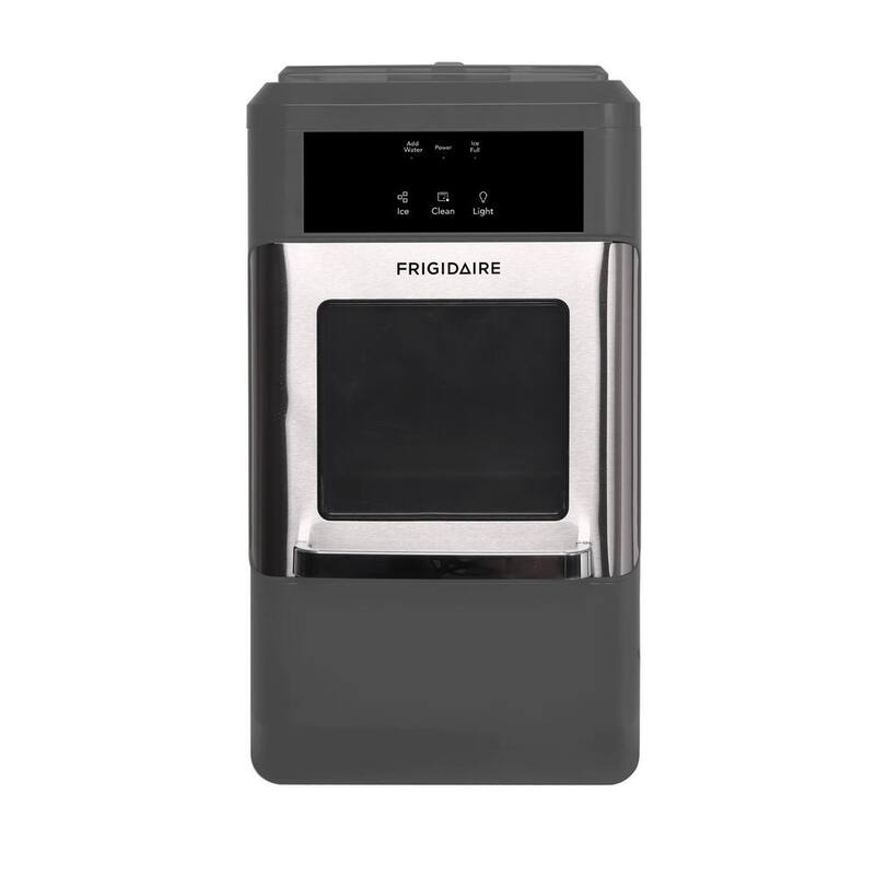 44 lbs. Freestanding Nugget Ice Maker in Stainless Steel and Black I560885