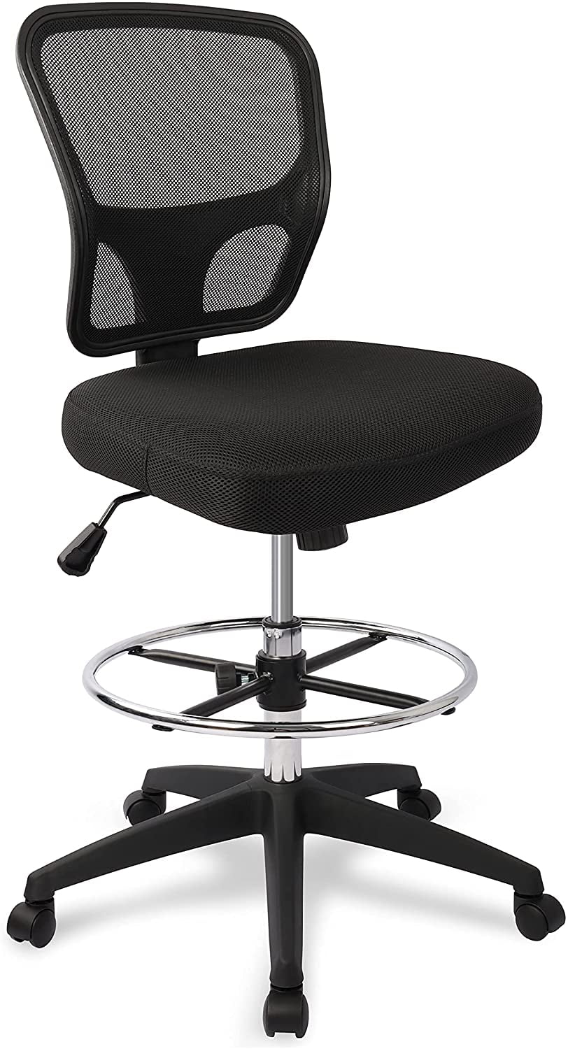 Ergonomic Height Adjustable Rolling Office Chair with Foot Ring L715