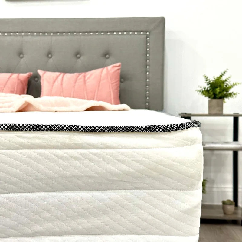 Twin Size 12 Inch Memory Foam & Spring Hybrid Mattress with Breathable Cover Y9984