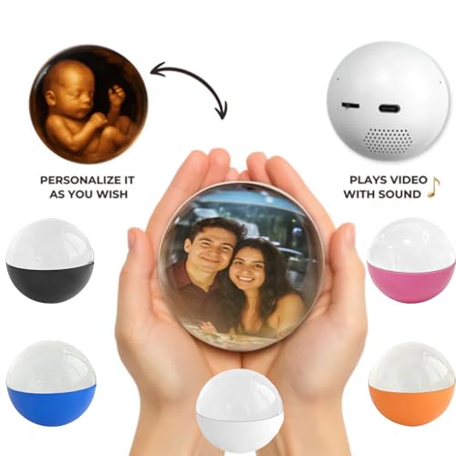 2.7inch Light Up Sphere 3D Crystal Ball with Electronic Display Sound G106296