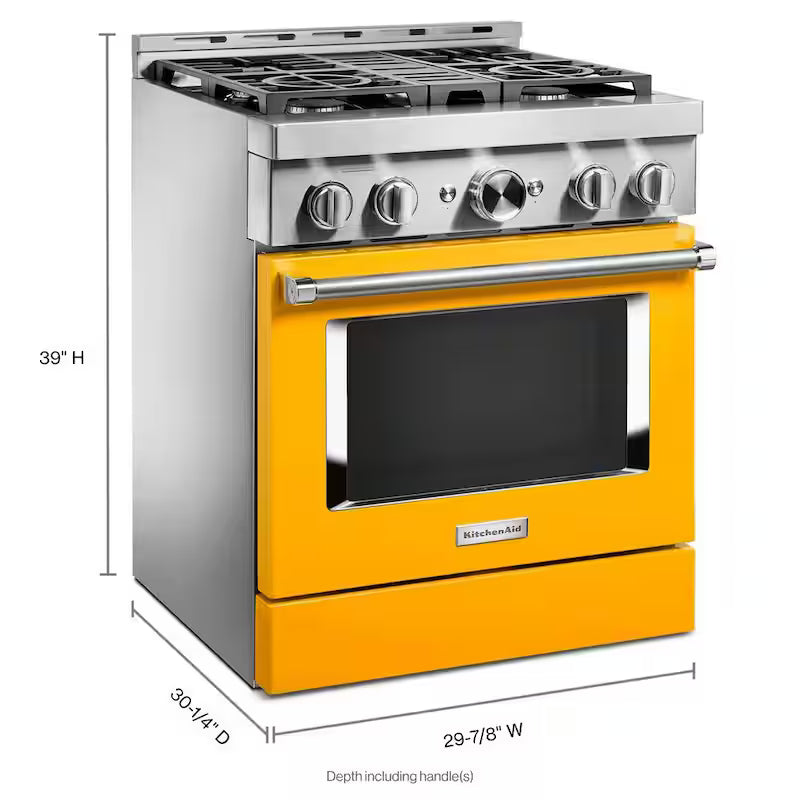 30 in. 4.1 cu. ft. Smart Gas Range with Self-Cleaning and True Convection G441908