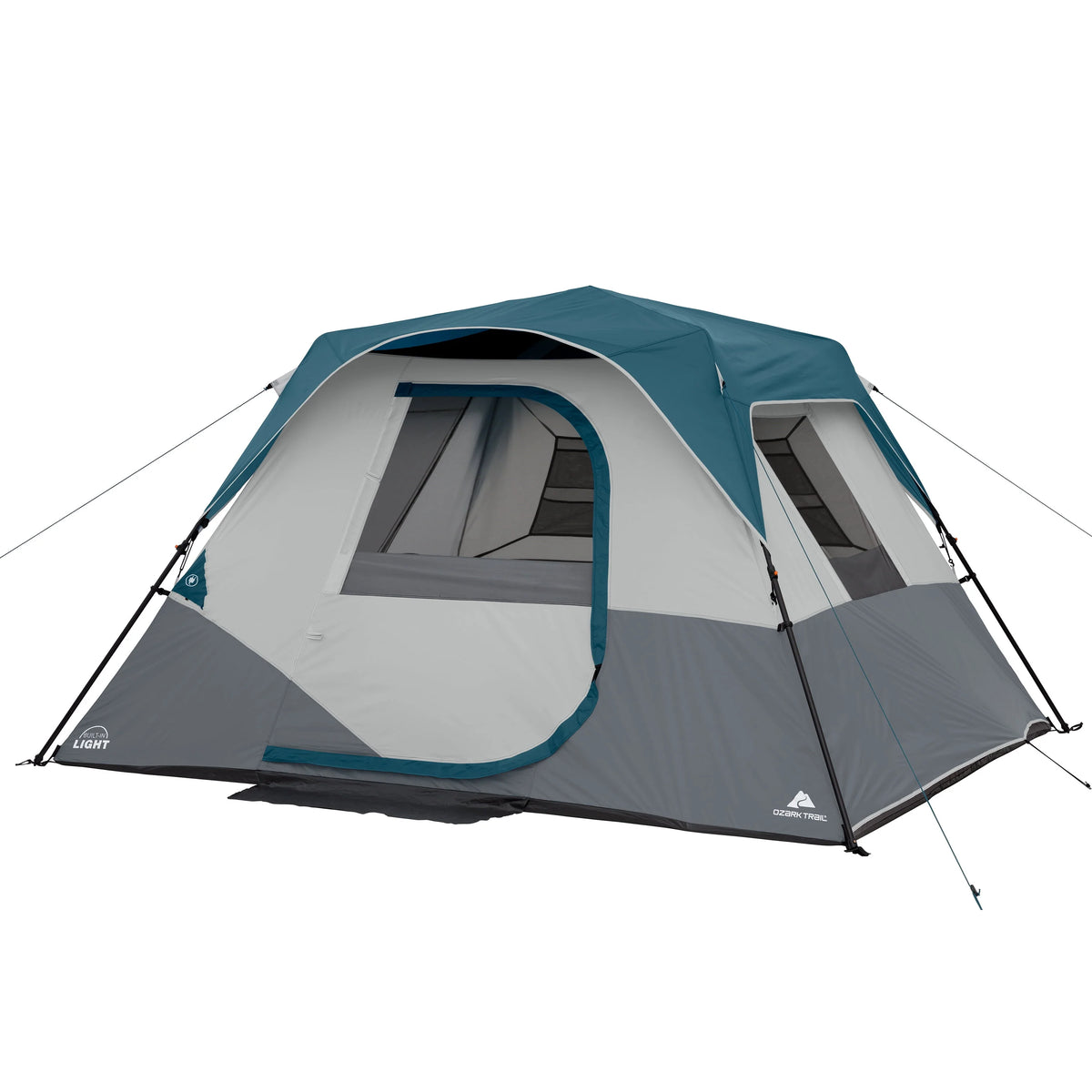 6-Person Instant Cabin Tent with LED Light L95859