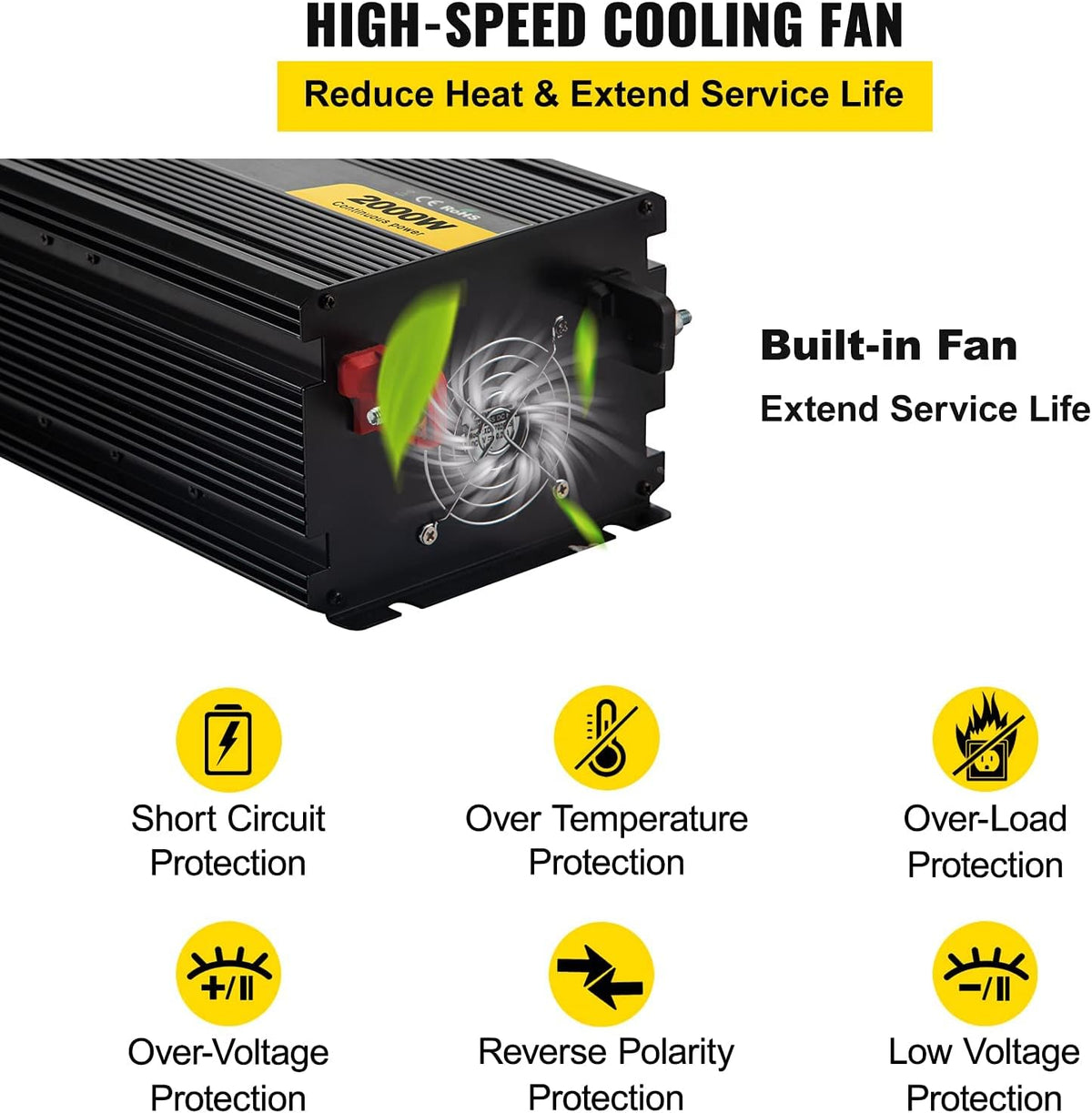 2000W Modified Sine Wave Power Inverter W9016