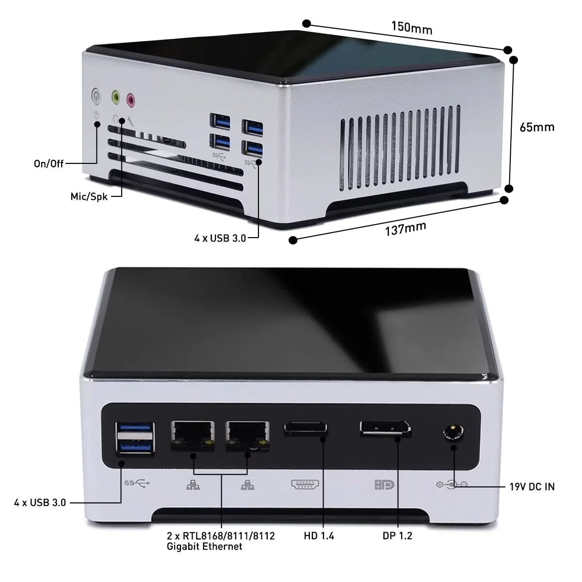 Mini PC Octa Core i9 16GB RAM 1TB SSD H110716
