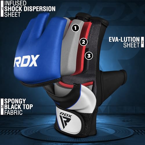MMA Gloves Half Finger Adjustable Maya Hide Leather E501941