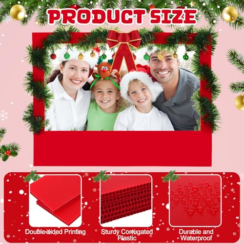 21 Pcs DIY Christmas Photo Booth Props Picture Frame 32" x 24" P33682
