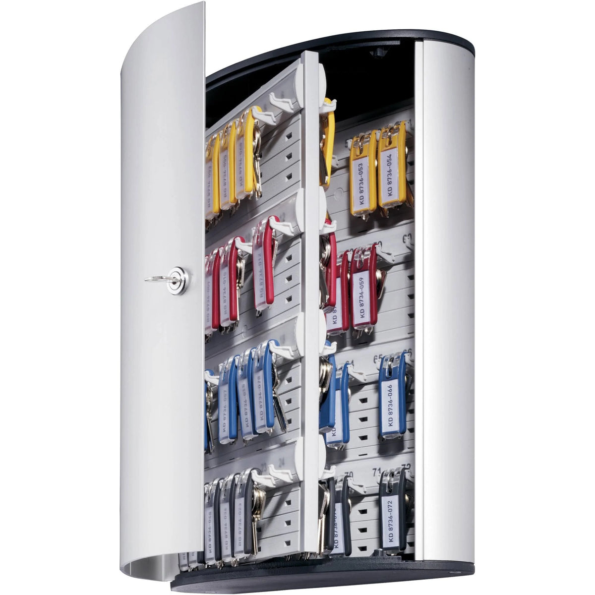 72-Key Brushed Aluminum Key Cabinet D4629