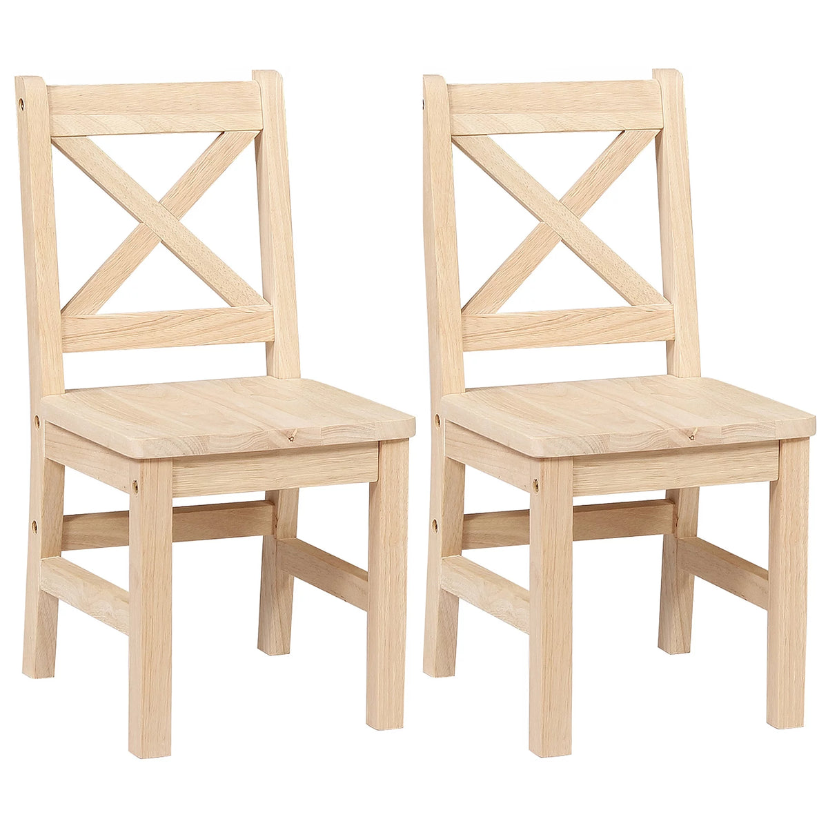 Solid Hard Wood Kids Table and Chair Set, 3 Pieces M2332