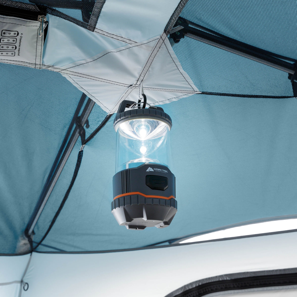 6-Person Instant Cabin Tent with LED Light L95859