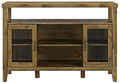 Dark Walnut TV Stand Console Cabinet S8671