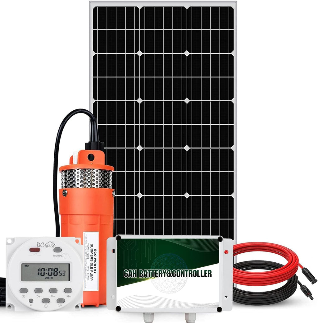 24V 400W Submersible Solar Well Pump Kit H934278