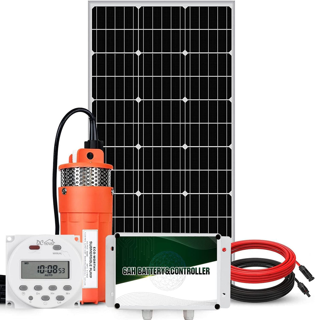 24V 400W Submersible Solar Well Pump Kit H934278