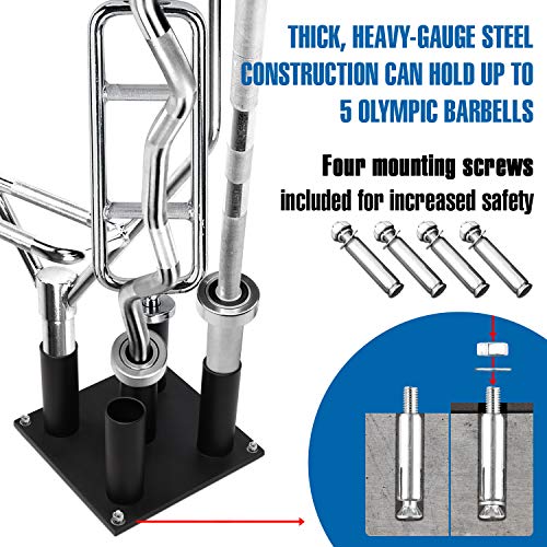 Vertical Storage Rack, Home Gym Organizer, Barbell & Dumbbell Rack A243880