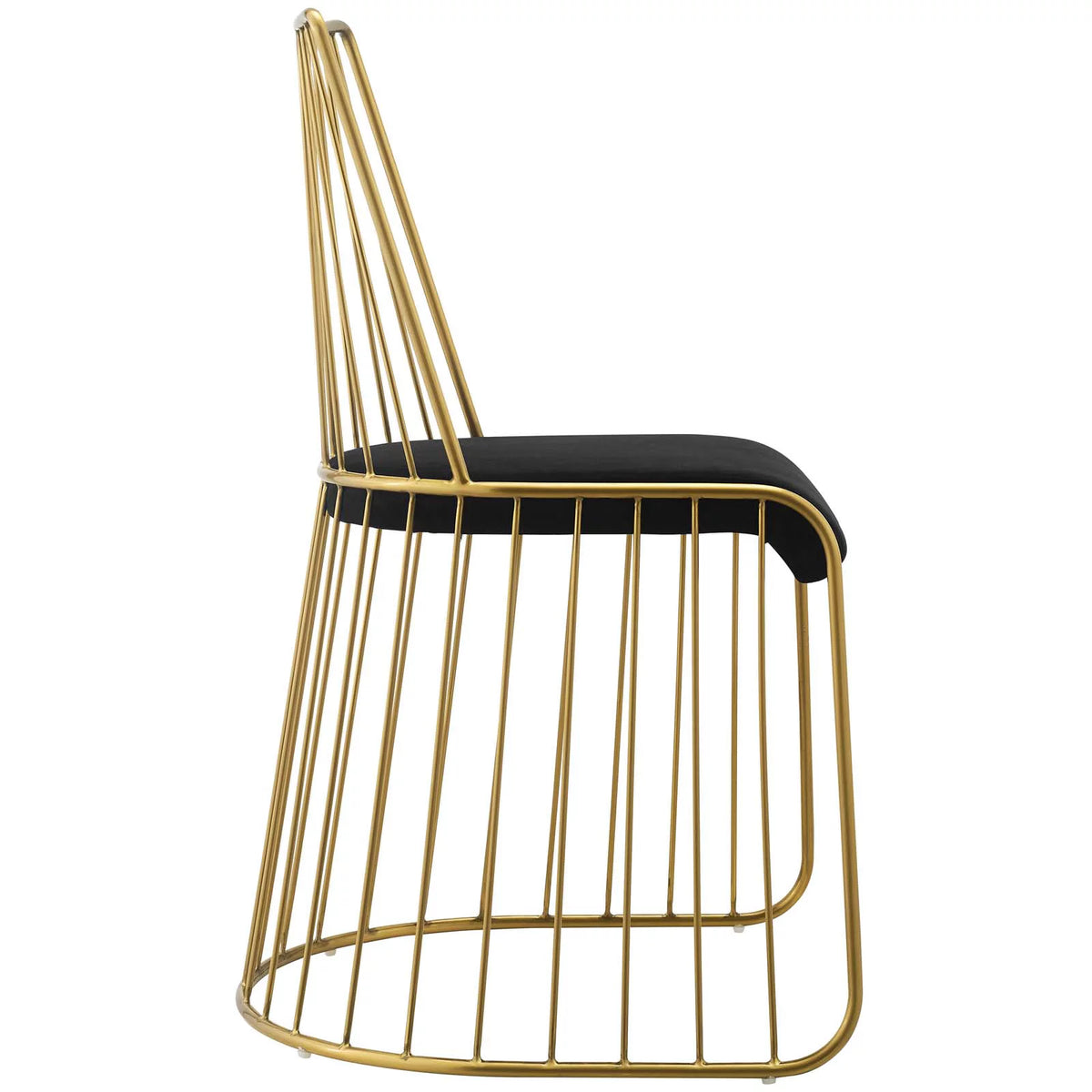 Gold Stainless Steel Performance Velvet Dining Chair J804651