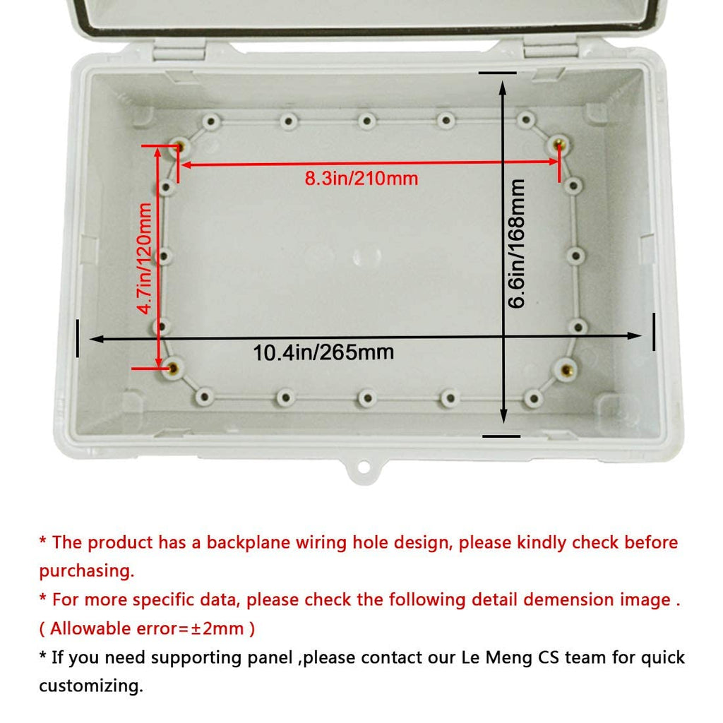 ABS Plastic IP65 Waterproof Electrical Enclosure Junction Box X847