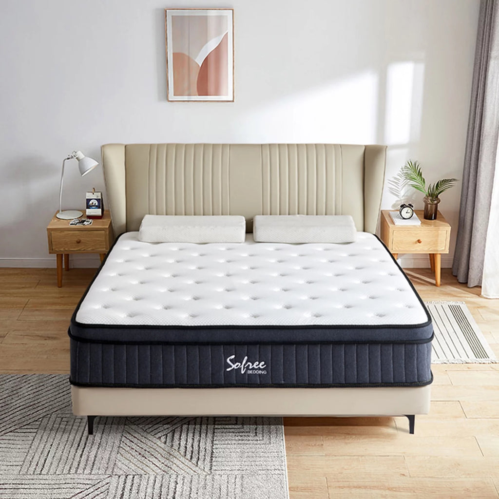 Queen 10 Inch Memory Foam Pocket Spring Mattress Z1290