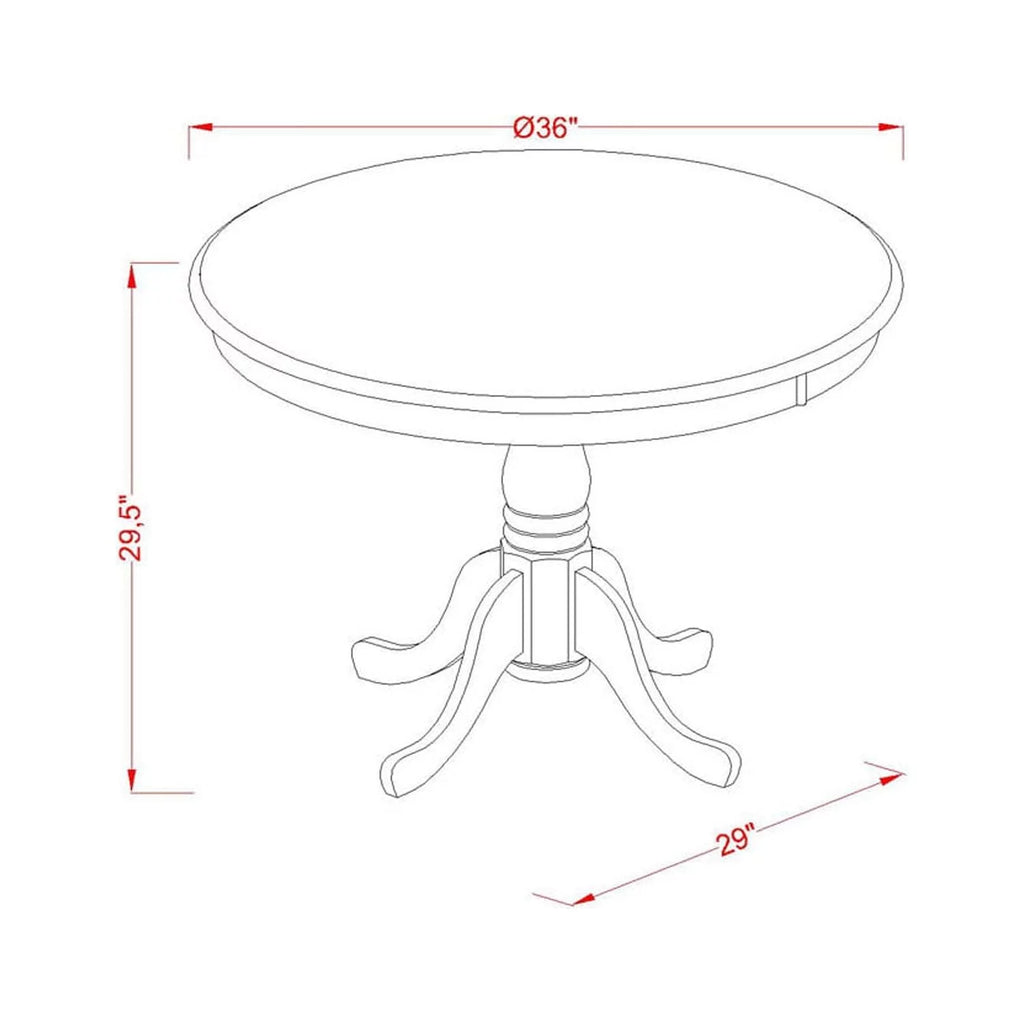 5 Piece Wood Dining Set W8837