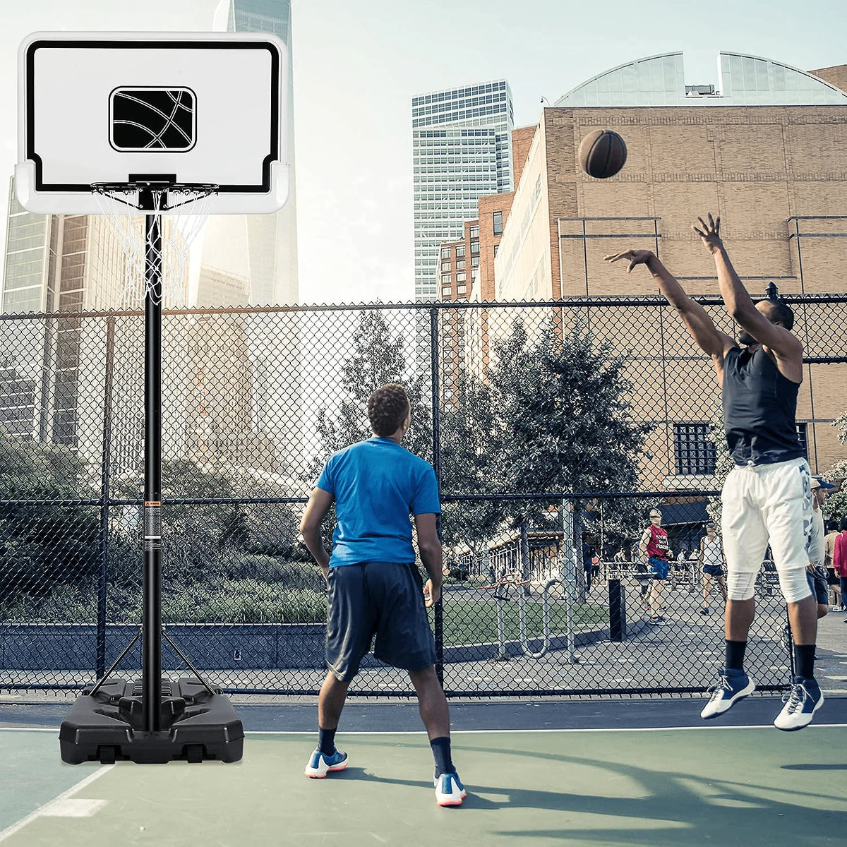 44'' Portable Height Adjustable Basketball Hoop Q6558