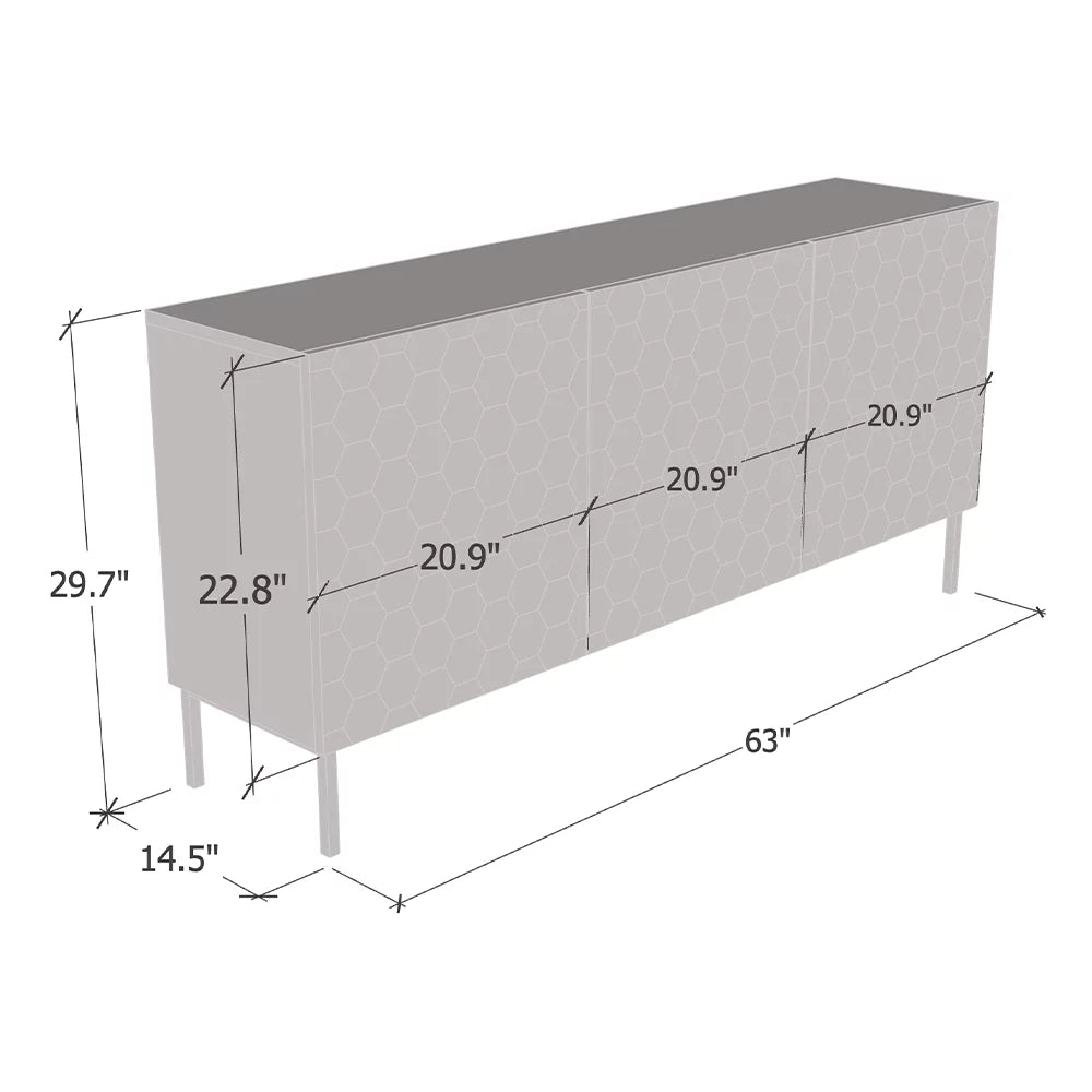 63" Sideboard G3885