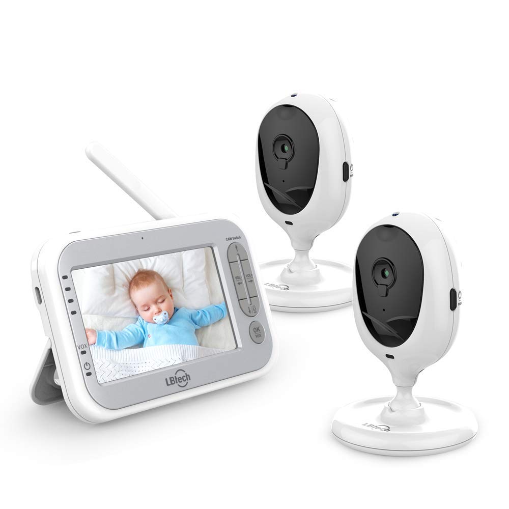 Video Baby Monitor with Two Cameras and 4.3 LCD W923