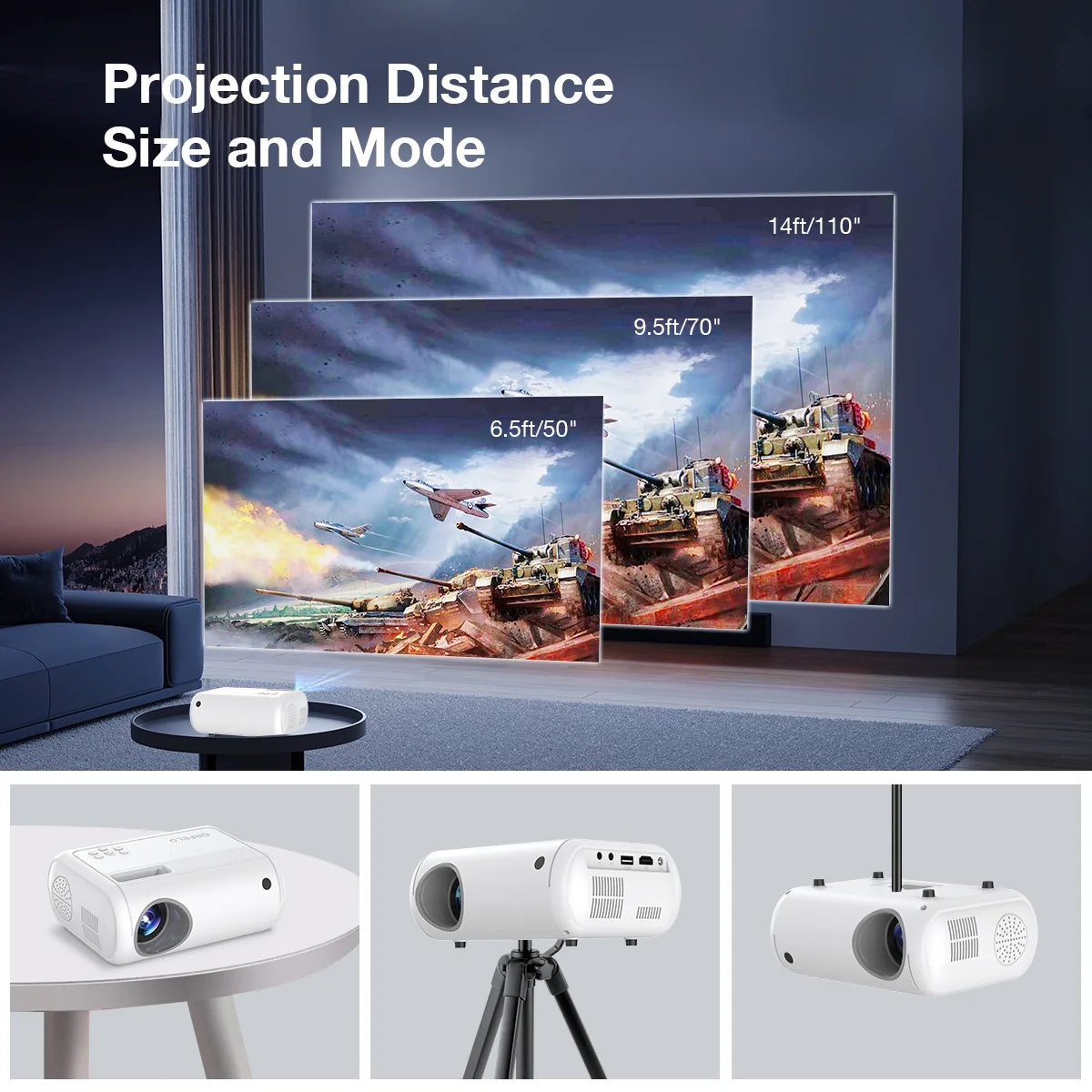 1080P Full HD Mini Projector U90142