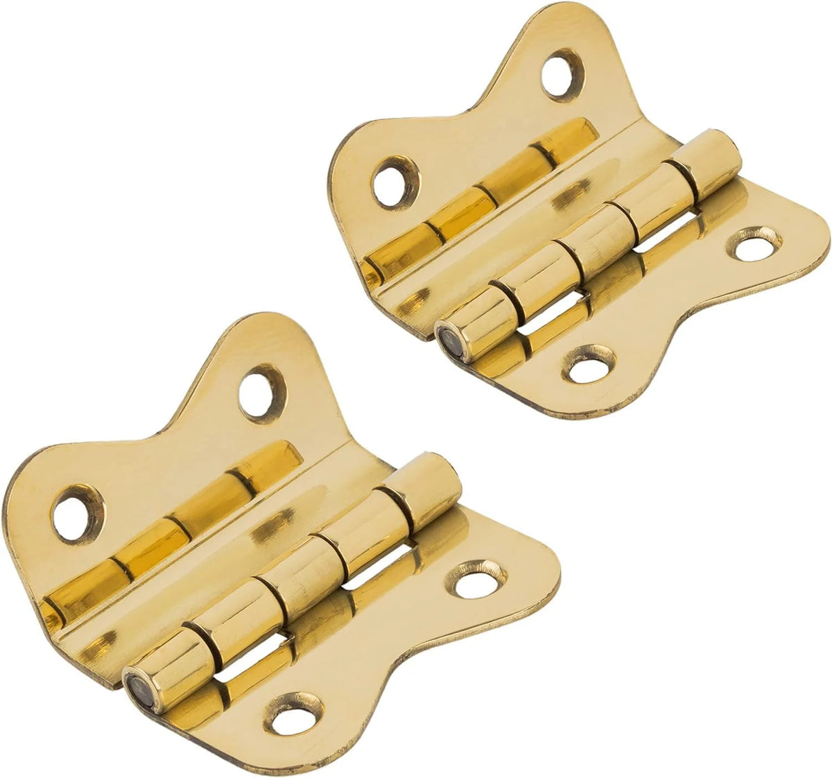 Solid Brass Cabinet Hinges 4 Pairs Y94359