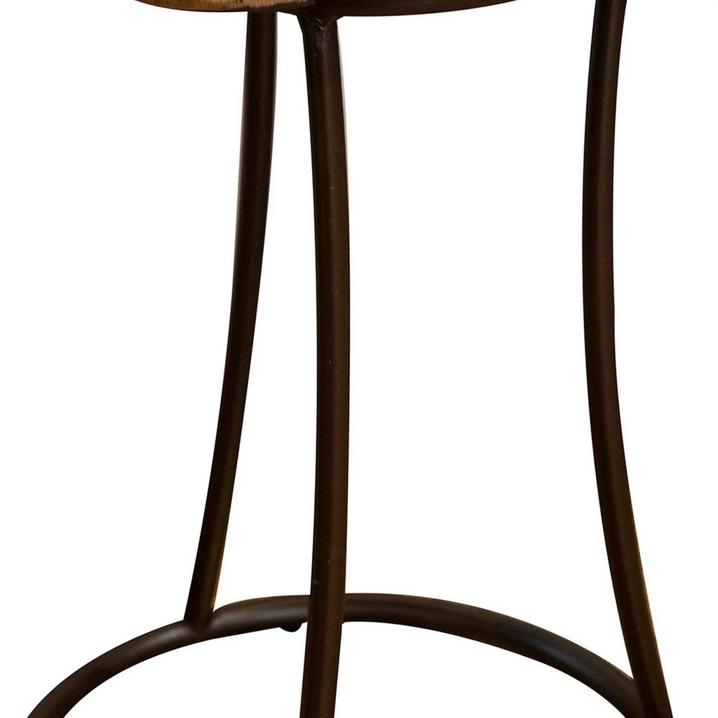 26 Inch Live Edge Wood Side End Table H187943