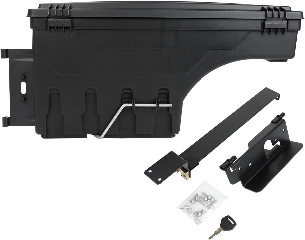 Truck Bed Wheel Well Storage Case Tool Box Lockable Storage Box P6414