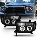 Smoked Lens LED Projector Headlights Left+Right P835