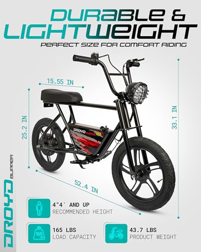 Electric Bike for Kids 13+, 250W, 24V Lithium-Ion Battery, 16" Tires L822561