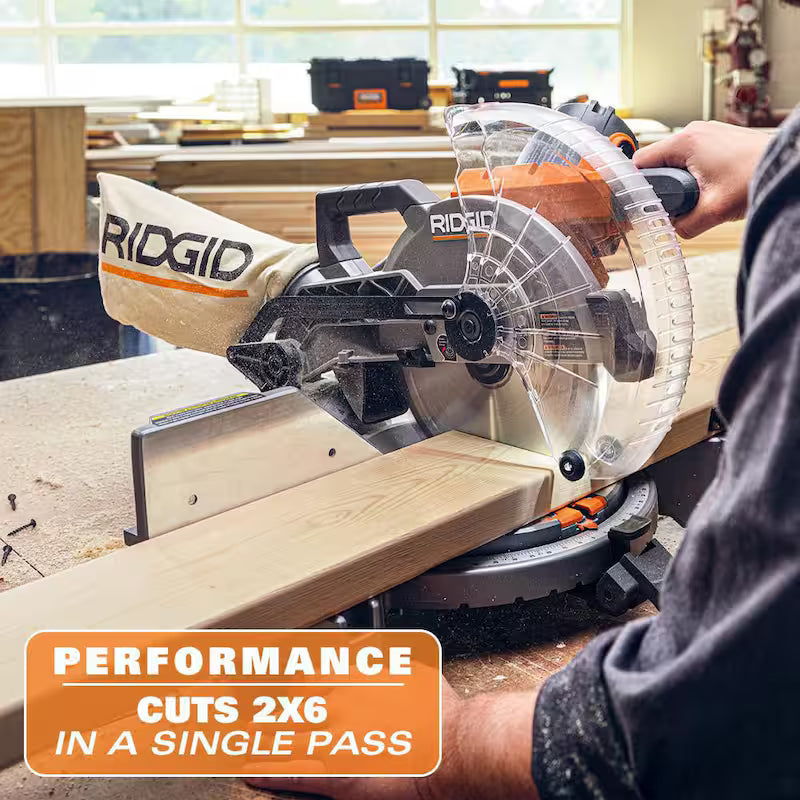10 in. Corded Dual Bevel Miter Saw with LED Cut Line Indicator D844084
