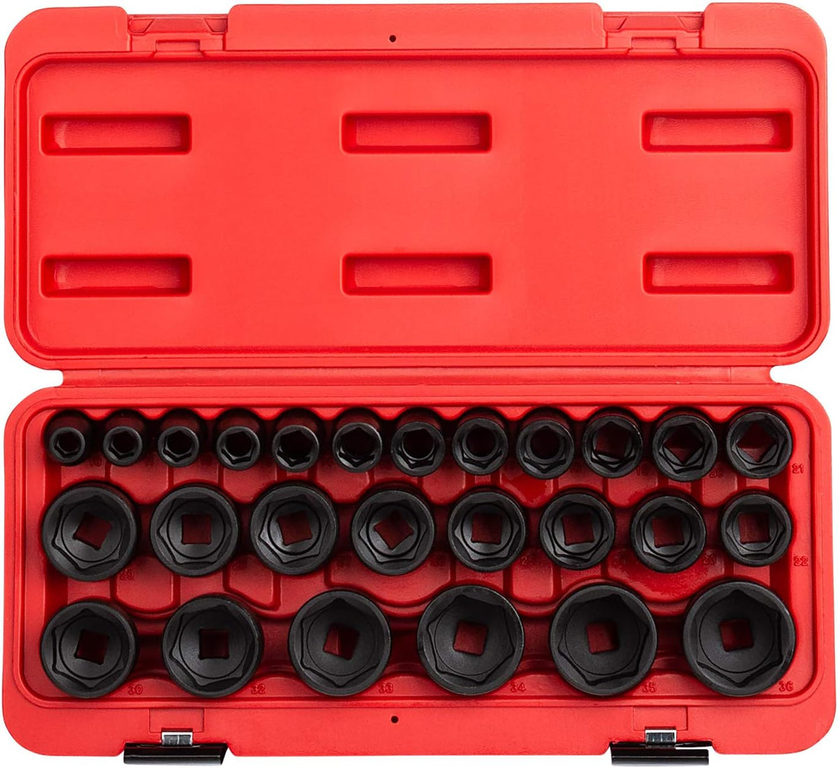1/2 Inch Drive 26-Piece Metric Impact Socket Set O28578