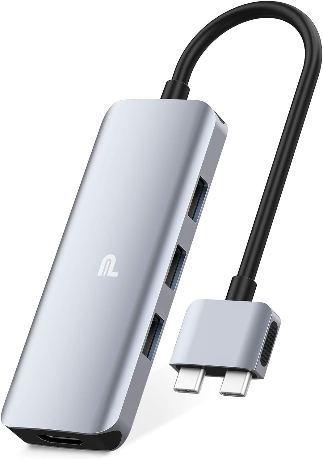 Dual HDMI USB C Hub with 2 HDMI Ports, 100W PD, 3 USB 3.0 and SD Card Readers J2876