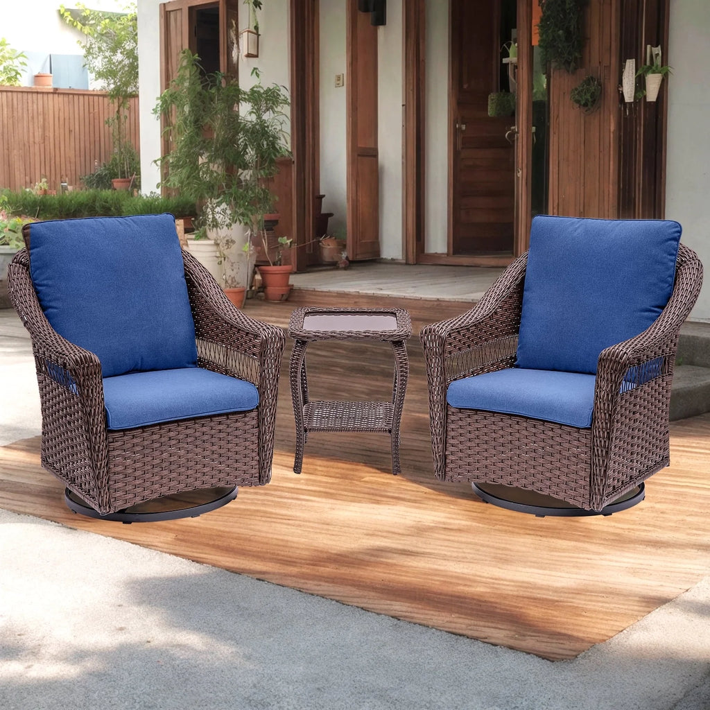 7 Pieces Rattan Patio Sofa Set with Cushions P890