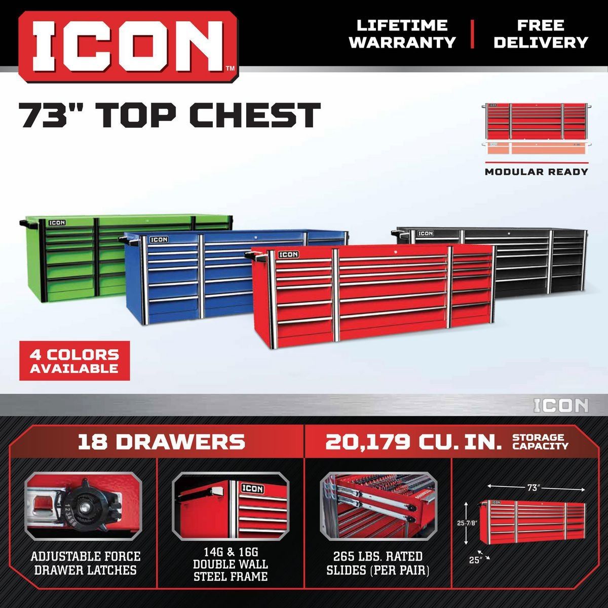 73 in. Top Chest N672285