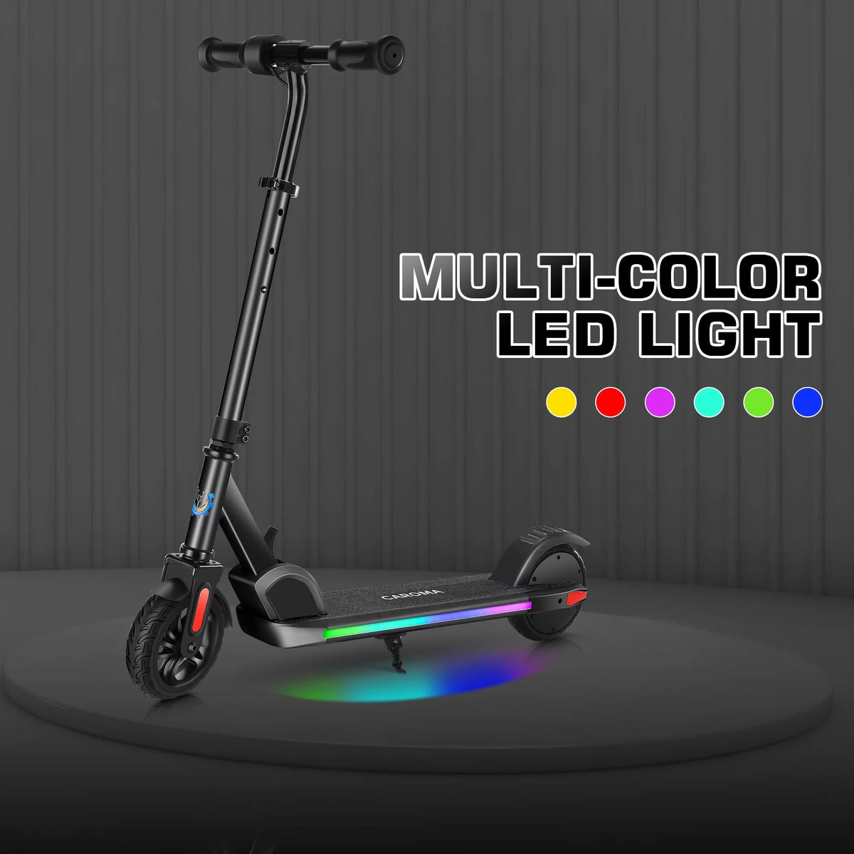 Kids Electric Scooter, Adjustable Speed and Handlebar Q67587