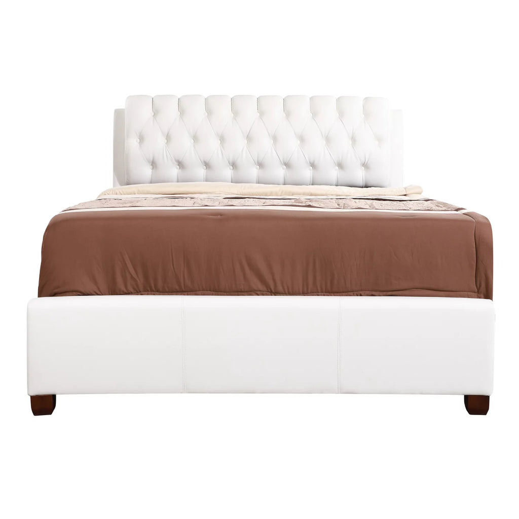 White Full Bed S846230