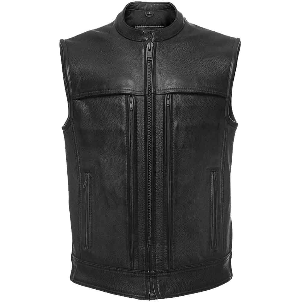 Men's Motorcycle Leather Vest M2420