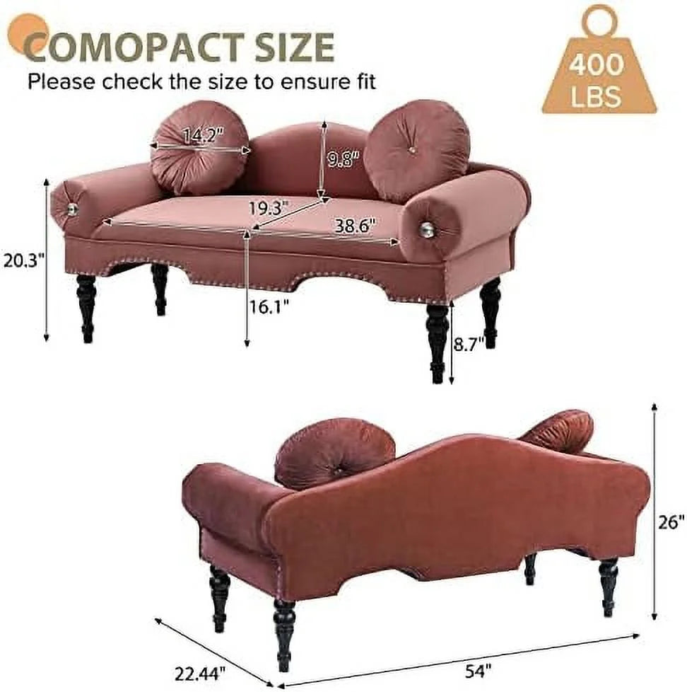 2 Seater Velvet Loveseat Sofa V66468