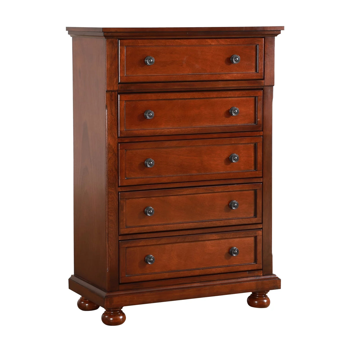 Cherry 5 Drawer Chest R7576