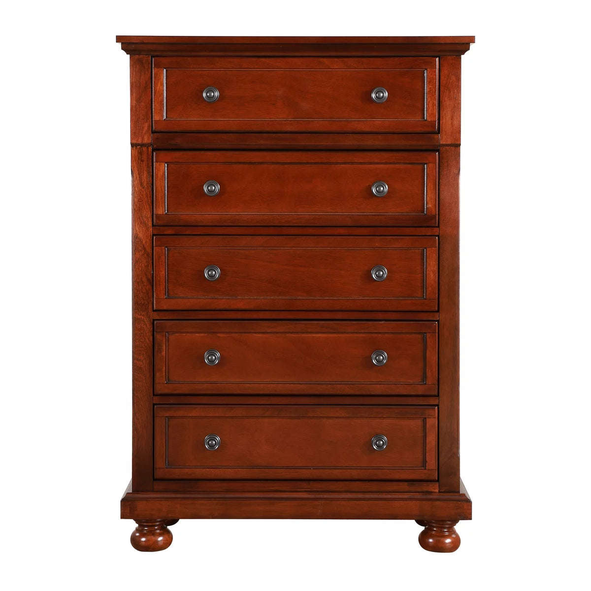 Cherry 5 Drawer Chest R7576