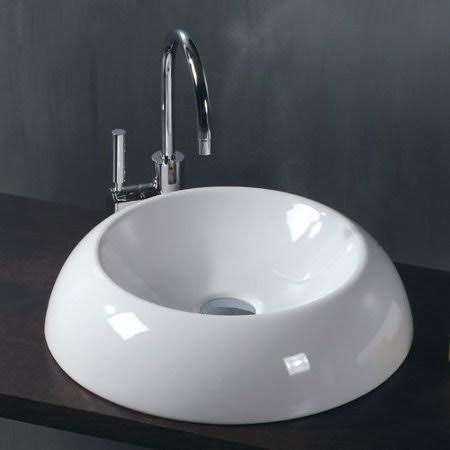 Ceramic Circular Vessel Bathroom Sink C2074