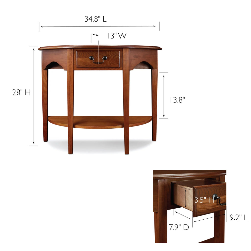 Medium Oak Console E321