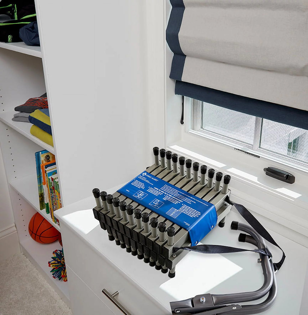 Two-story Fire Escape Ladder Steel Anti-slip Y885